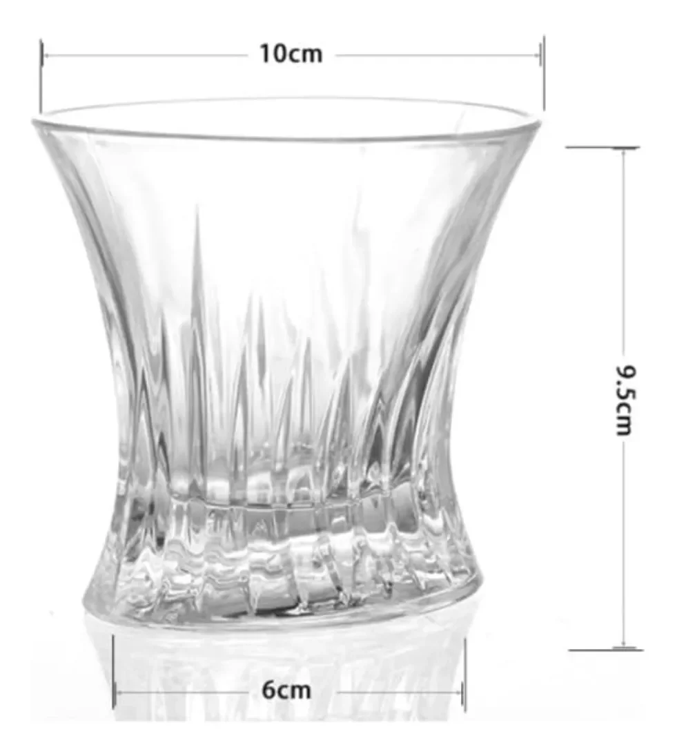 Jogo de Copo Vidro 6unid Whisky Licor 250ml Edição Limitada - 5