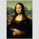 Ver imagem 2 de Quadro Leonardo Da Vinci Mona Lisa Tela Moldura Branca 45X30Cm