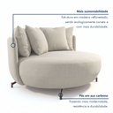 Ver mais imagens de Poltrona Redonda Decorativa com 6 Almofadas 150cm Soho Confort