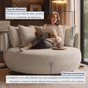 Ver imagem 7 de Poltrona Redonda Decorativa 2 Lugares com Almofadas 150cm Soho