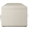 Calçadeira Recamier Baú para Cama Queen Dália 160x50 Cm W01 Linho Champagne - Lyam - 7