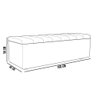 Calçadeira Recamier Baú para Cama Queen Dália 160x50 Cm W01 Linho Champagne - Lyam - 5