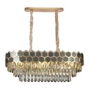 Ver imagem 2 de Lustre Pendente Nitrolux Ltr-019 Dourado E14 Bivolt