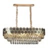 Lustre Pendente Nitrolux Ltr-019 Dourado E14 Bivolt - 2