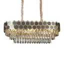 Ver imagem 1 de Lustre Pendente Nitrolux Ltr-019 Dourado E14 Bivolt