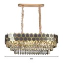 Ver imagem 3 de Lustre Pendente Nitrolux Ltr-019 Dourado E14 Bivolt