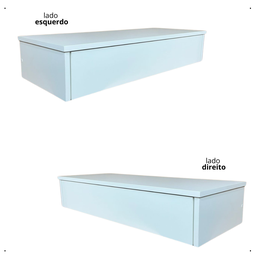 Mesa de Cabeceira Suspensa Penteadeira com Divisórias 80x15x40cm - 5