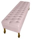 Ver imagem 3 de Cabeceira e Recamier Iza para Cama Box Casal Queen 1.60 - Suede - Sv Decor: Rosa Bebe