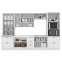 Ver imagem 4 de Cozinha Completa Modulada 6 Peças com Cristaleira Emily Espresso Móveis Branco