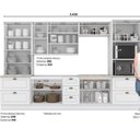 Ver imagem 4 de Cozinha Completa Modulada 6 Peças 100% MDF com Torre Quente 2 Fornos e Cristaleira Americana Henn