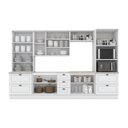 Ver imagem 4 de Cozinha Completa Americana 6 Peças 12 Portas 7 Gavetas com Cristaleira 