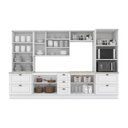 Ver imagem 5 de Cozinha Completa Modulada 6 Peças 100% MDF com Torre Quente 2 Fornos e Cristaleira Americana Henn