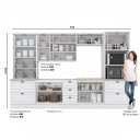 Ver imagem 3 de Cozinha Completa Americana 6 Peças 12 Portas 7 Gavetas com Cristaleira 