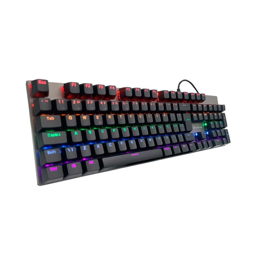 Teclado Mecânico Gamer Oex Rainbow USB - TC608 - 1