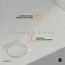 Ver imagem 5 de Cuba de Apoio para Banheiro Retangular Slim Louça Cerâmica 60 Cm Lolita Pingoo.casa - Branco