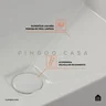 Cuba de Apoio para Banheiro Retangular Slim Louça Cerâmica 60 Cm Lolita Pingoo.casa - Branco - 5