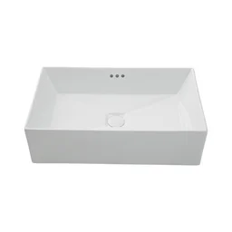 Cuba de Apoio para Banheiro Retangular Slim Louça Cerâmica 60 Cm Lolita Pingoo.casa - Branco - 2