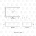 Ver imagem 7 de Cuba de Apoio para Banheiro Retangular Slim Louça Cerâmica 60 Cm Lolita Pingoo.casa - Branco