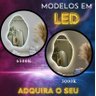 Espelho Grande Orgânico Lapidado Decorativo Sala Hall Parede 70x50 Cm Moderno com Led 3000k - 4