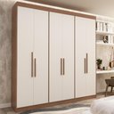 Ver imagem 2 de Guarda-roupa Casal 6 Portas 2 Gavetas 206cm Multimóveis Cr35456 Carvalho Vermontt/off White
