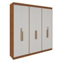 Ver imagem 1 de Guarda-roupa Casal 6 Portas 2 Gavetas 206cm Multimóveis Cr35456 Carvalho Vermontt/off White