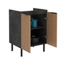 Ver imagem 5 de Armário Balcão de Cozinha 60cm 2 Portas S/tampo New York Móvel na Caixa