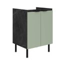 Ver imagem 2 de Armário Balcão de Cozinha 60cm 2 Portas S/tampo New York Móvel na Caixa