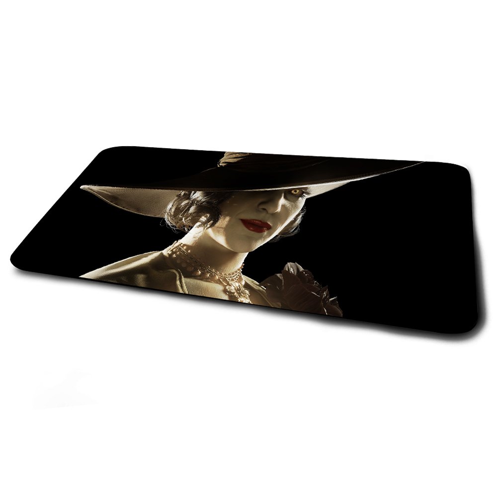 Mouse Pad Gamer Resident Evil Village Lady Dimitrescu Perfil Império da