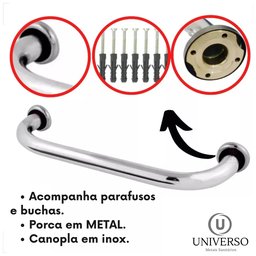 Barra / Alça de Apoio 40cm para Idosos ou Deficientes - 8
