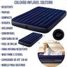 Colchão Ar Inflável Intex Solteiro Dura Beam Fiber Tech Acampanhar Visita - 4