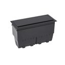 Ver imagem 1 de Caixa Openbox Aluminio Preto 8 Blocos 3el/2bc/3rj Qm17050 Qtmov