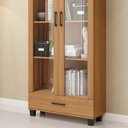 Ver imagem 3 de Estante Livreiro Alta 100% MDF Estilo Industrial 2 Portas C58 - Pradel