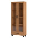 Ver imagem 1 de Estante Livreiro Alta 100% MDF Estilo Industrial 2 Portas C58 - Pradel