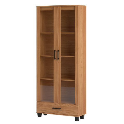 Estante Livreiro Alta 100% MDF Estilo Industrial 2 Portas C58 - Pradel