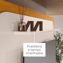 Ver imagem 7 de Estante para TV e Home Theater até 75 Polegadas 200CMX197,5cm 2 Portas 1 Gaveta Rodízios Nilo