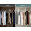 Ver imagem 5 de Kit 3 Cabides Napoli Branco Reforçado Antideslizante c/ Gancho Luxo