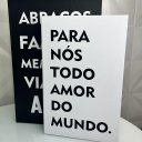 Ver imagem 4 de Conjunto livro de papelão decorativo branco e preto moderno