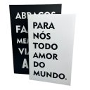 Ver imagem 1 de Conjunto livro de papelão decorativo branco e preto moderno