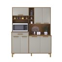 Ver imagem 1 de Armário de Cozinha 1,60mts Braga Freijó / Off White - Indekes