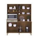 Ver imagem 3 de Armário de Cozinha 1,60mts Braga Freijó / Off White - Indekes