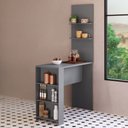 Ver imagem 2 de Bancada de Cozinha Nara 5 Prateleiras Cinza - Pnr Móveis