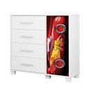 Ver imagem 6 de Quarto Infantil Completo Adesivado Cama-comoda-guarda Roupas:carro Vermelho 75