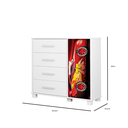 Ver imagem 5 de Quarto Infantil Completo Adesivado Cama-comoda-guarda Roupas:carro Vermelho 75