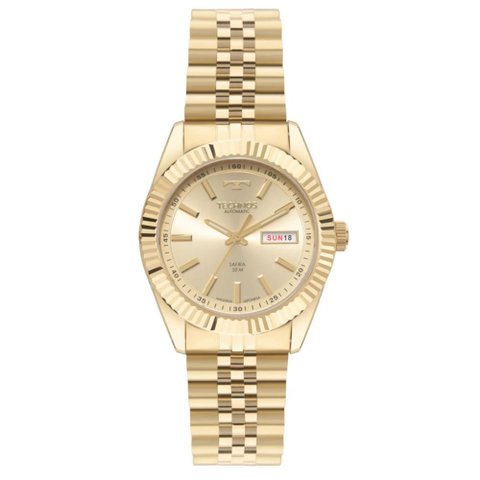 Relógio Technos Masculino Ref: 8205pv/1x Automático Dourado