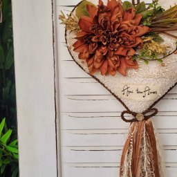 Coração Pendente Perfumado Aqui Tem Amor 60x34 Cm - 7
