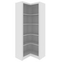 Ver imagem 1 de Armário Estante de Canto Alto para Escritório Home Office Me4132 Mdp Branco - Gran Belo