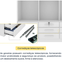 Ver imagem 5 de Guarda Roupa Chicago 3 Portas 9 Gavetas - Móveis Tcil