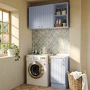 Ver imagem 1 de Lavanderia Modulada 3 Peças 1 Aéreo 1 Balcão com Tampo 1 Nicho 40cm Marselha Cabecasa Madeiraoriginals