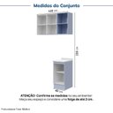Ver imagem 4 de Lavanderia Planejada 3 Peças 1 Aéreo 1 Balcão com Tampo 1 Nicho 40cm Marselha CabeCasa MadeiraOriginals Azul/Sereno