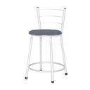 Ver imagem 1 de Banqueta Baixa Assento Ratan Branca Retro  